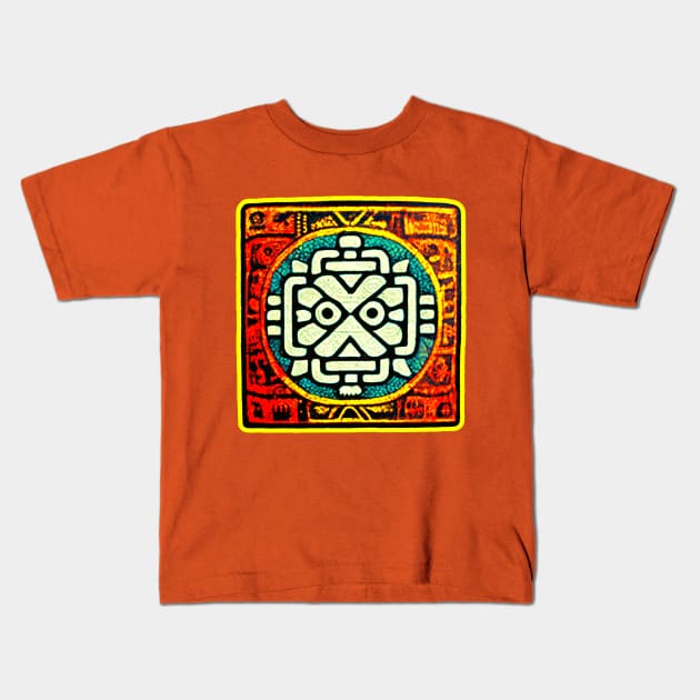 Mayan Art Symbol Kids T-Shirt by Edongski303 Teepublic Merch